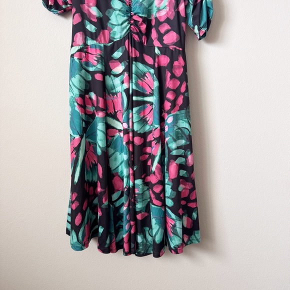 Torrid Cinch Front Butterfly Print Dress - Picture 6 of 15